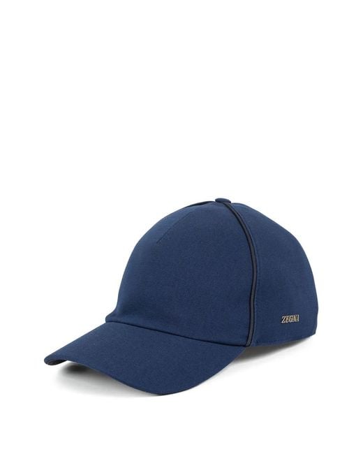 Zegna Blue Casquette À Logo for men