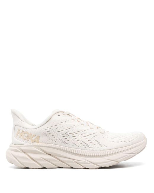 Hoka One One Chunky Lace-up Sneakers in White | Lyst