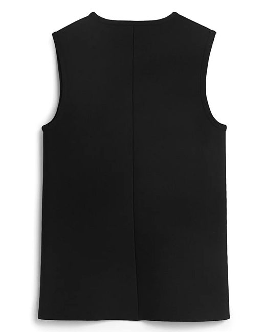Jil Sander Black Crew Neck Tank Top