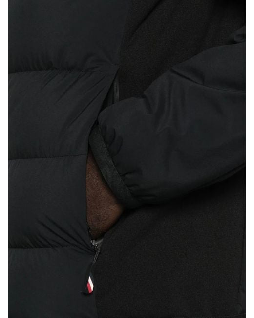 メンズ Moncler ジップアップ パデッドジャケット Black