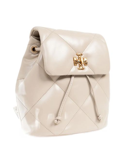 Tory Burch Natural Kira Backpacks & Travels White