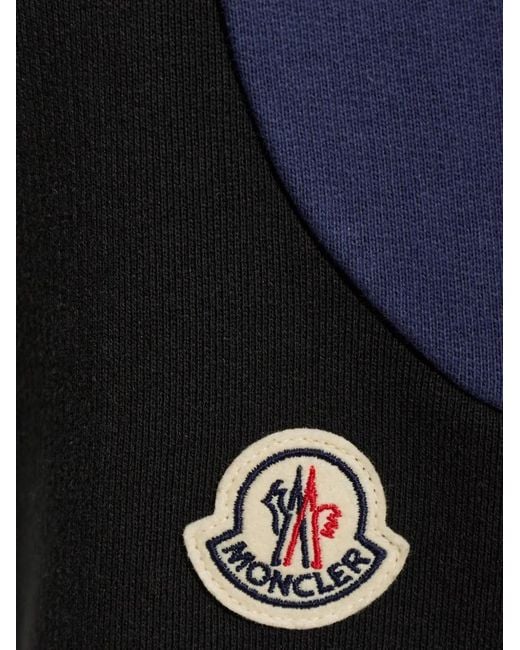 Moncler Black Logo-Patch Track Pants for men