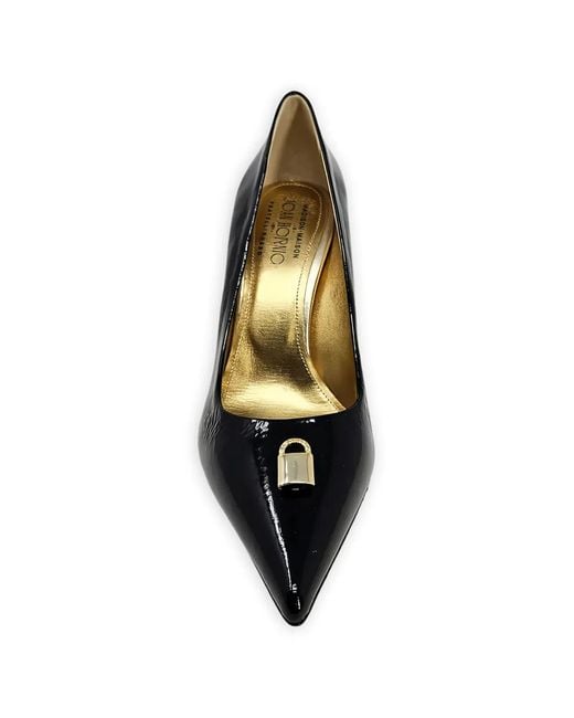 Madison Maison Black Alena Lock-Detail Pointed Pumps