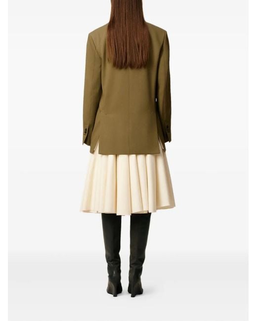 AMI Green Single-Breasted Blazer