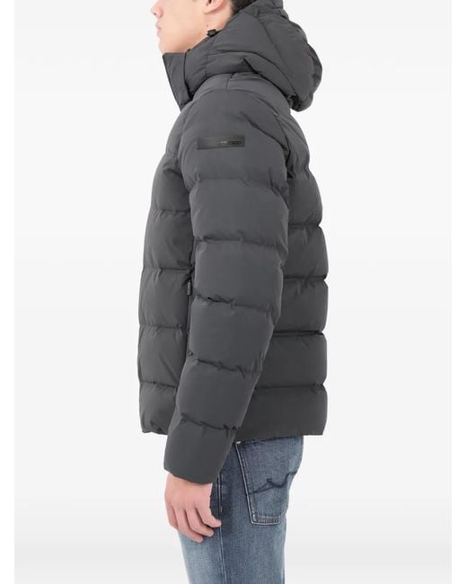 Rrd Gray Hooded Quilted Jacket for men
