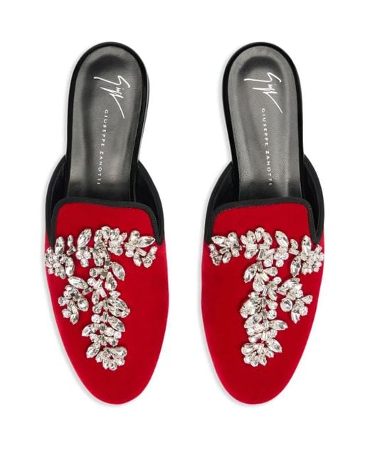 Giuseppe Zanotti Red Mules & Clogs