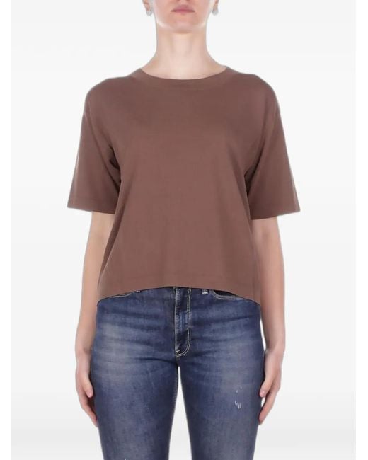 Max Mara Purple Short-Sleeve T-Shirt