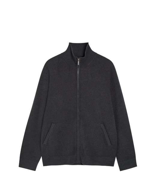 PAIGE Black Cardigan Falberg À Fermeture Zippée for men