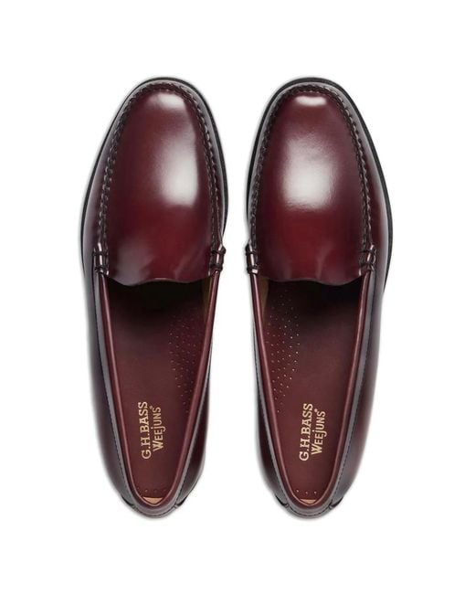 G.H.BASS Red Weejuns Venetian Loafers for men