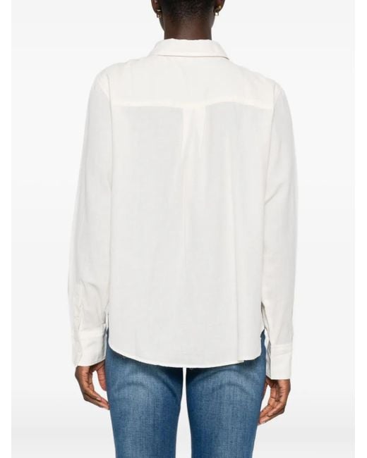 Marc O' Polo White Long-Sleeve Button-Down Shirt