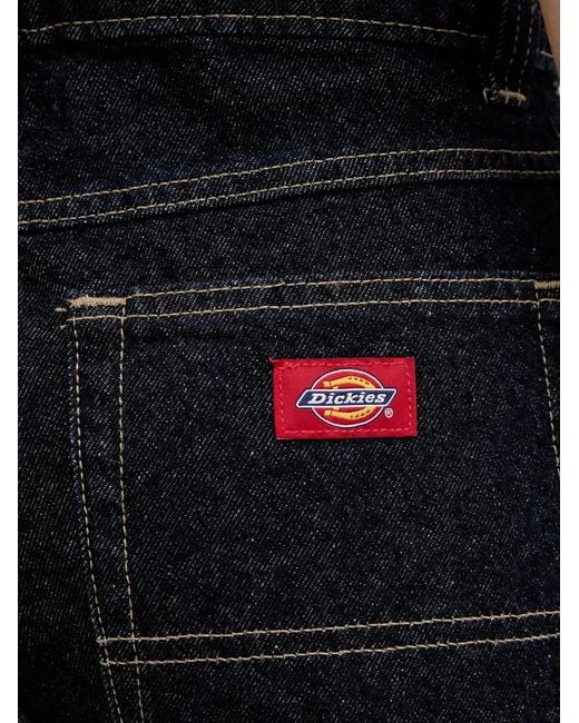Dickies Black 984 Contrast-Stitch Denim Shorts