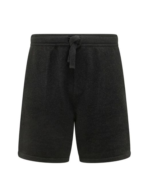Dolce & Gabbana Black Smooth Knit Shorts for men