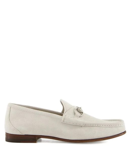 Gucci White Horsebit 1953 Loafers for men
