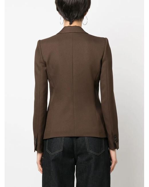 DSquared² Brown Single-Breasted Long-Sleeve Blazer