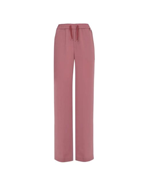 Herno Pink Drawstring-Fastening Track Pants