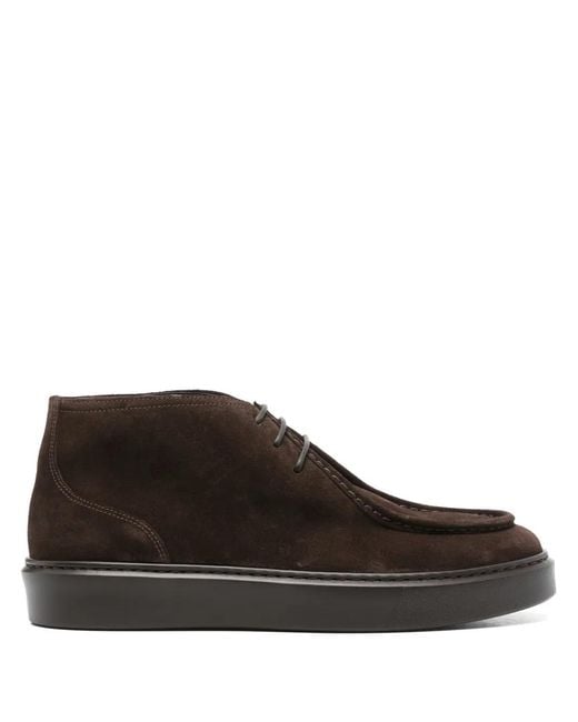 Doucal's Brown Chukka Derby Shoes for men