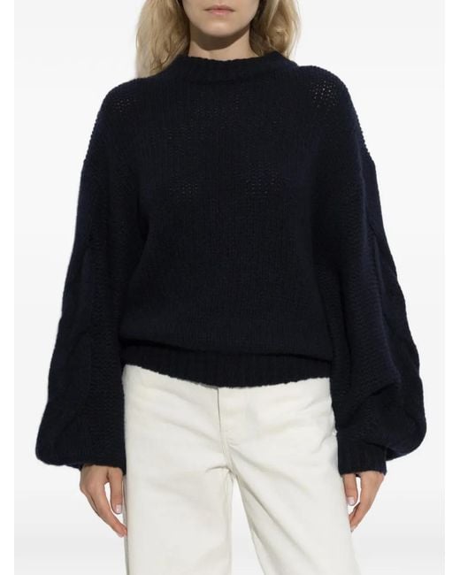Lisa Yang Black Runi Cable-Knit Sweater