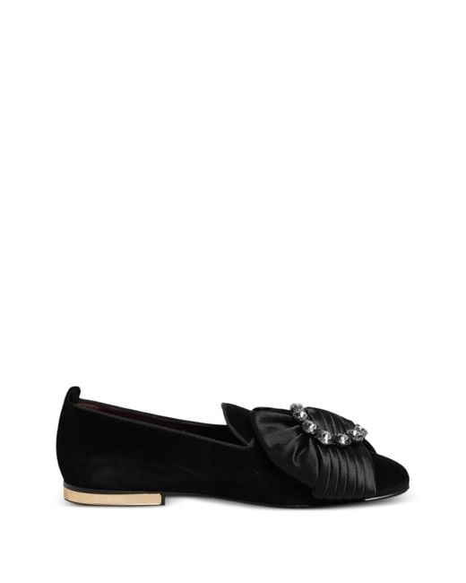 Dolce & Gabbana Black Crystal-Embellished Loafers for men