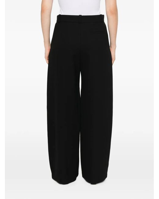 Giorgio Armani Black Sequin-Embellished Palazzo Pants