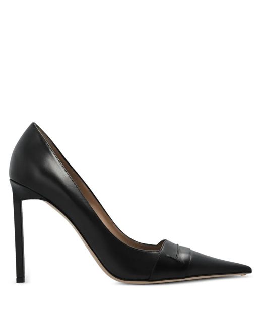 Tom Ford Black 110Mm Eva Pointed-Toe Leather Pumps