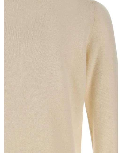 Kangra White Crew-Neck Sweater for men