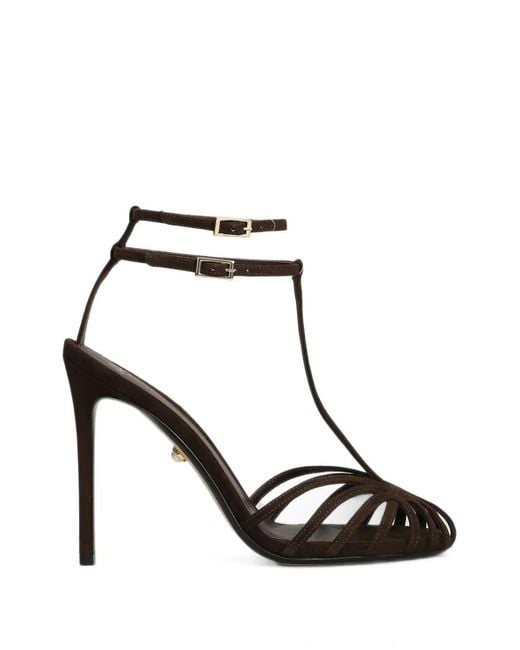 ALEVI Black 110Mm Stella Strappy Cage Sandals