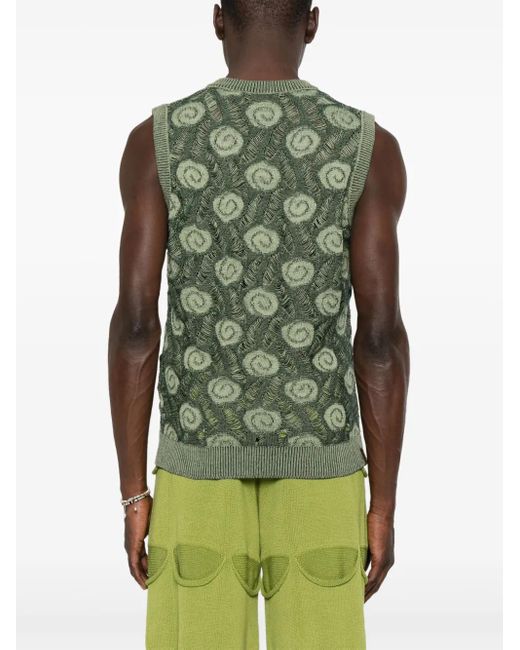 Isa Boulder Green Garden Vest for men