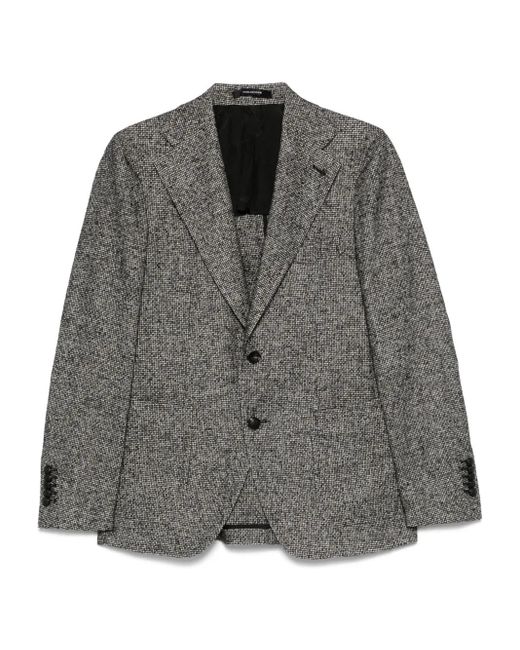 Tagliatore Gray Single-Breasted Blazer for men