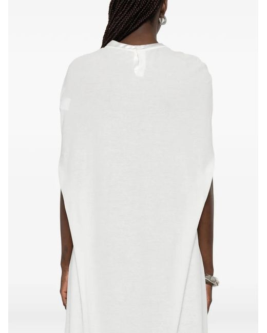 DARKPARK White Draped Collar Coat
