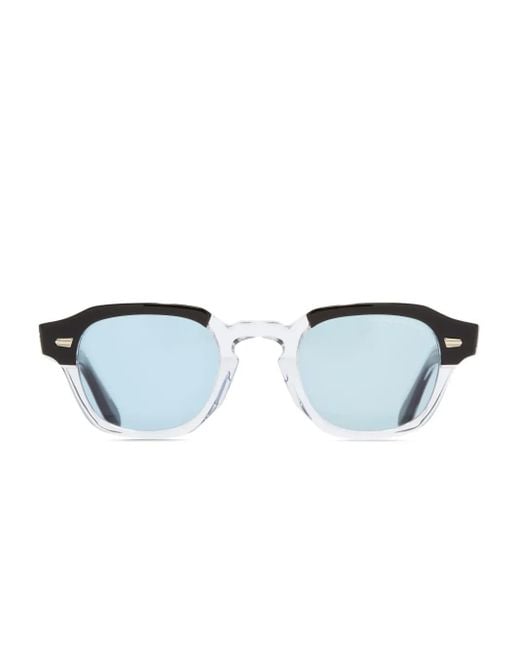 Cutler & Gross Blue Sonnenbrille mit eckigem Gestell