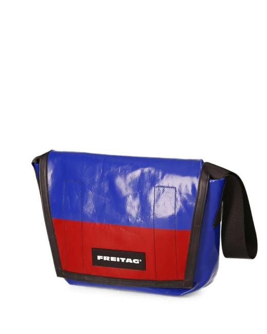 Freitag Blue Lassie Logo-Patch Shoulder Bag for men