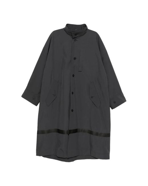 Homme Plissé Issey Miyake Black Ribbon Pocket Coat for men