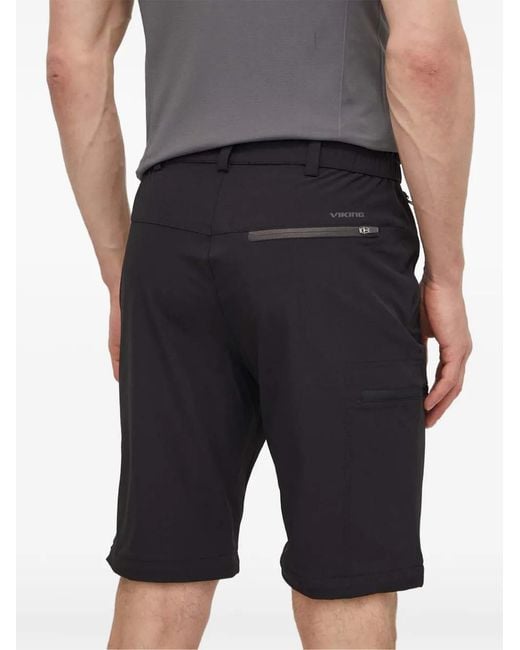 Viking Black Pantalon À Empiècements Détachables Zippés Et Poches Cargo for men