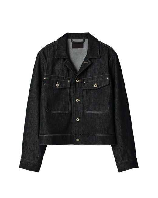 Lemaire Black Trucker Jacket for men