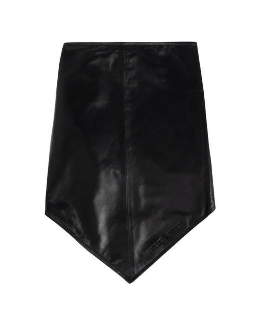 Samsøe & Samsøe Black Écharpe Sadoly En Cuir