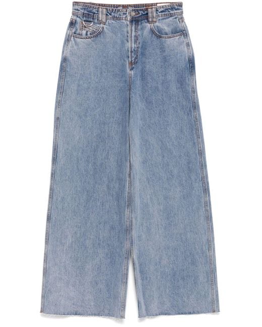 Aje. Blue Zariah Wide-Leg Jeans