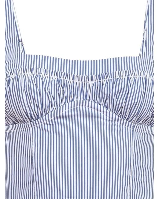 Fleur du Mal Blue Striped Top