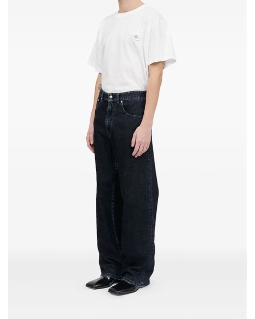 MM6 by Maison Margiela Blue Jeans With Logo Appliqué for men