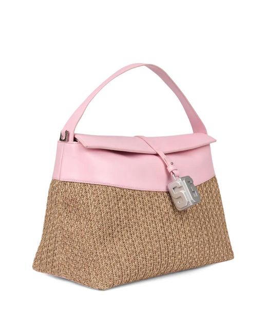 Gcds Pink Mega Comma Shoulder Bag
