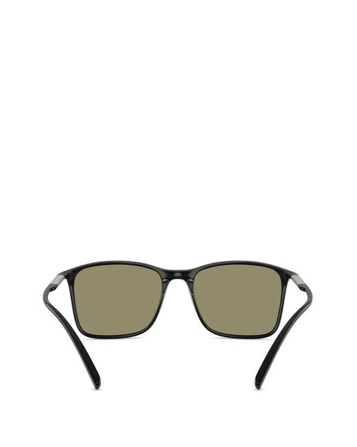 Giorgio Armani Green Square-Frame Sunglasses for men