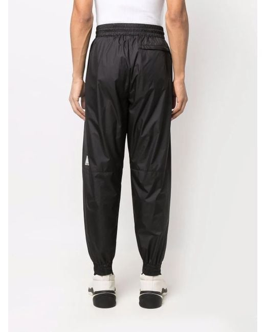 VTMNTS Black Barcode-Print Track Pants for men
