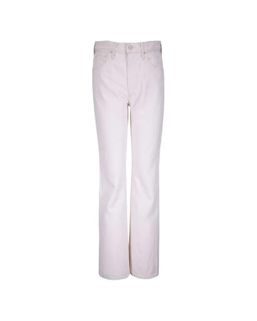 Mother Natural The Scooter Skimp Frayed-Hem Jeans