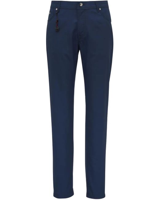 Marco Pescarolo Straight-Leg-Hose Mit Anhänger in Blue für Herren