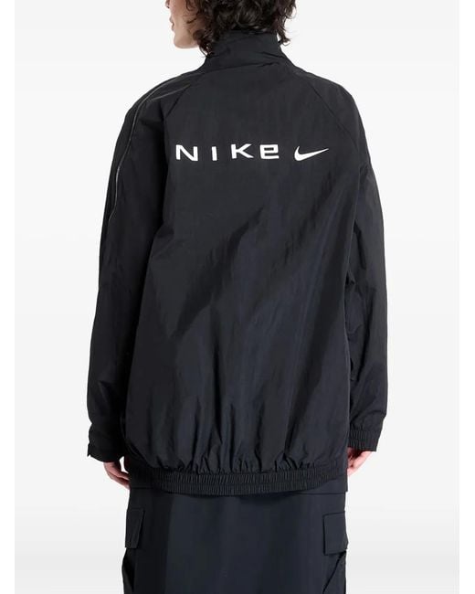 Nike Blue Zip-Up Bomber Jacket