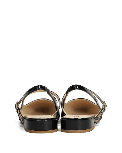 Fabio Rusconi Black Patent Ballet Flats