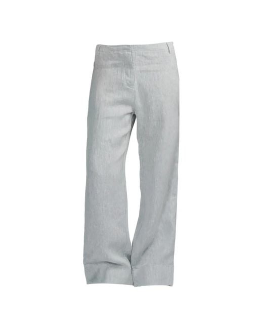 Hannes Roether Gray Straight-Leg Trousers