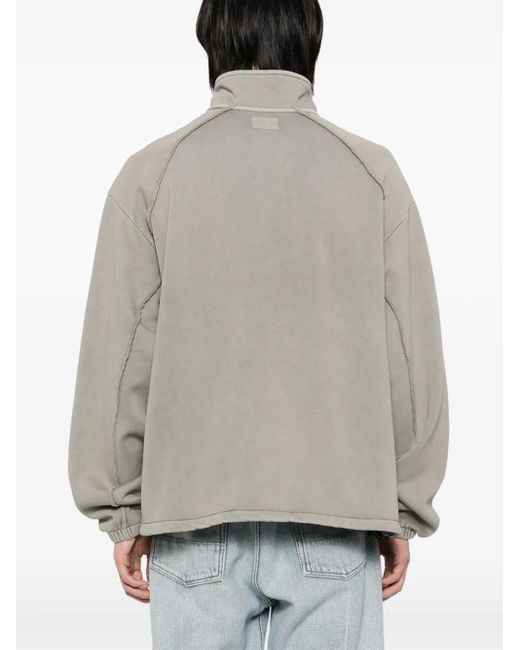 Felpa Con Mezza Zip di Izzue in Gray da Uomo