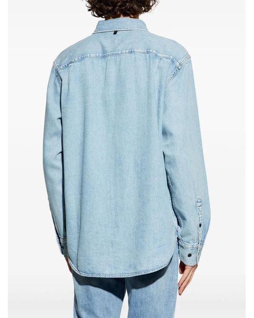 Rag & Bone Blue Denim Shirt for men