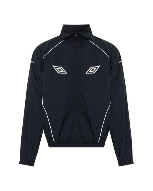 Umbro Blue Embroided-Logo Jacket for men