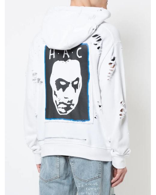 Sudadera Destroy Popularity Con Capucha Haculla de hombre de color White
